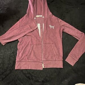 PINK Victoria's Secret Maroon Hoodie